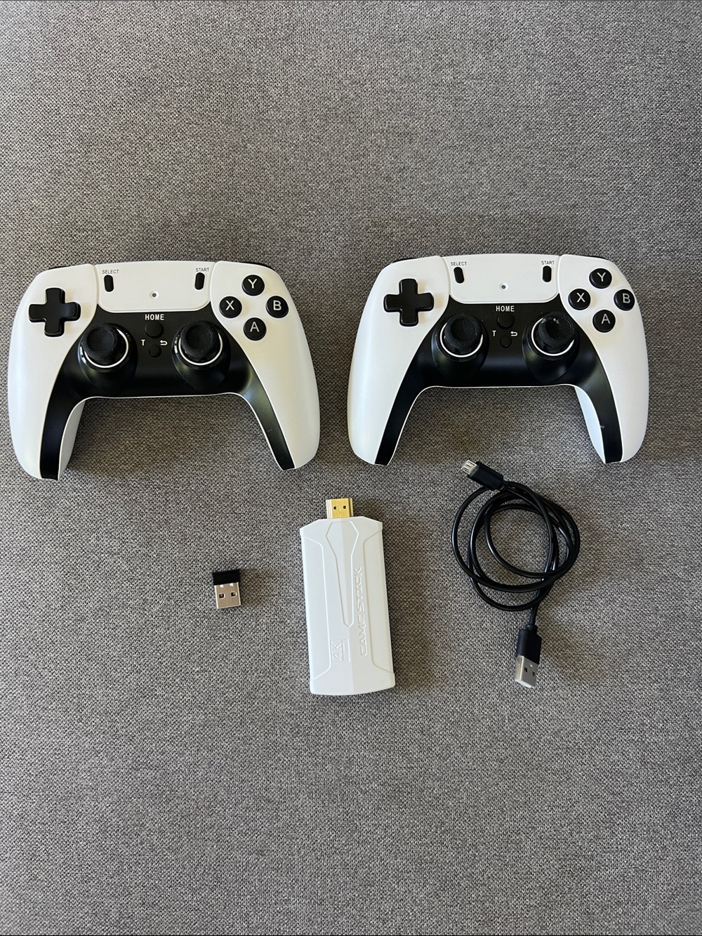Gamestick Emuelec4.3 Console, 64GB, 2.4G Wireless, 3D Games, White/Black